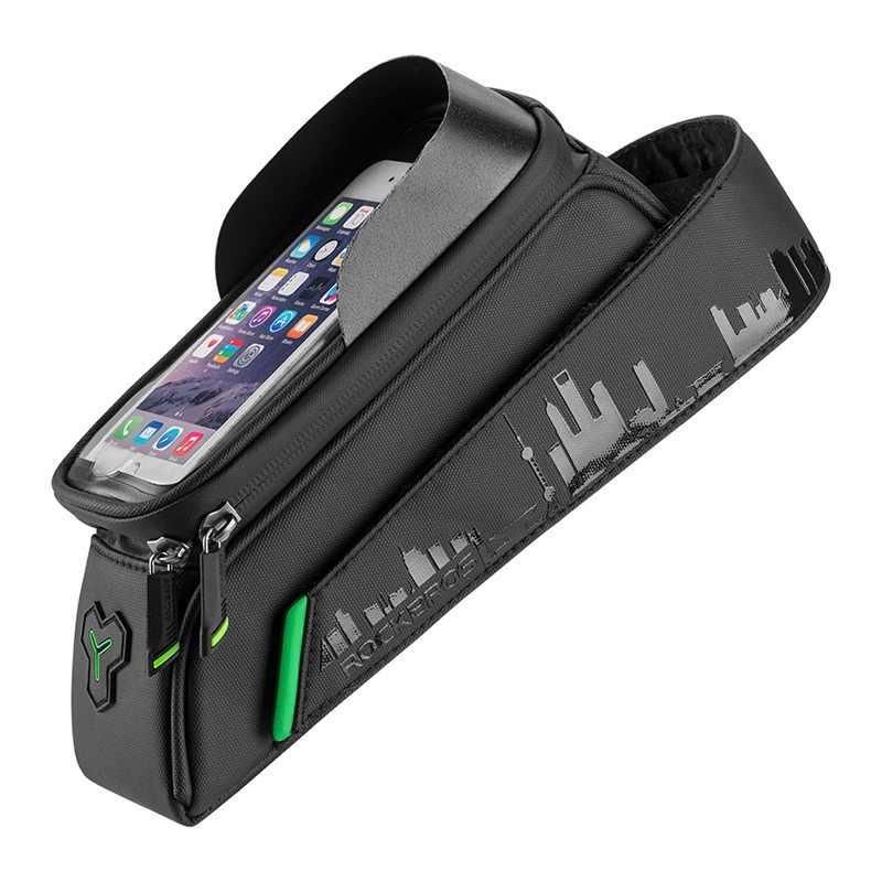 Rockbros phone bag up to 6 on the frame, black