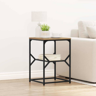 Külglaud käsitöötamm 41 x 40 x 60 cm Ehitustatud puu ja teras