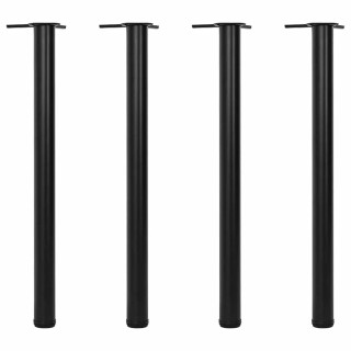 242140 4 Регулируемые по высоте ножки стола, черные, 870 мм