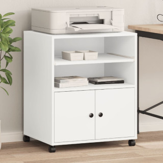 подставка для принтера на колесах, белая, 60x48x74 см