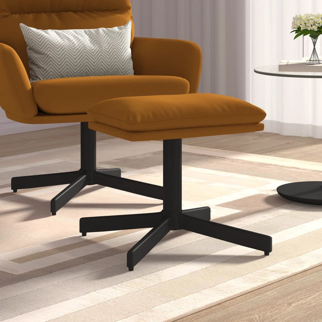 Пуф для ног, розово-коричневый, 60x60x36 см, бархат