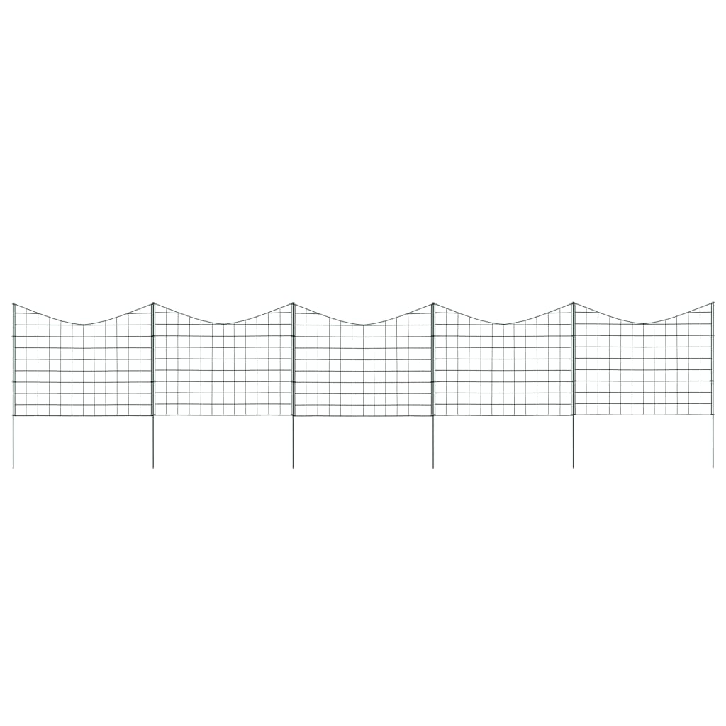 kaartega piirdeaia komplekt 77,5 x 64 cm roheline
