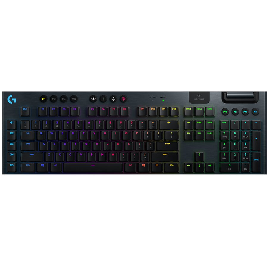 LOGITECH G915 LIGHTSPEED Беспроводная механическая игровая клавиатура - CARBON - NORDIC - TACTILE