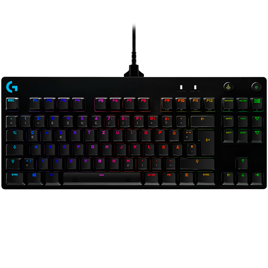LOGITECH G PRO TKL Проводная Механическая Игровая Клавиатура - ЧЕРНАЯ - US INTL - USB - CLICKY