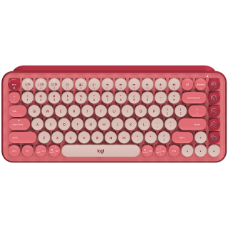 LOGITECH POP Keys Bluetooth Mechanical Keyboard - HEARTBREAKER ROSE - RUS