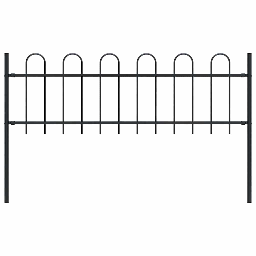 kumerate otstega aed, teras, 1,8 m, must