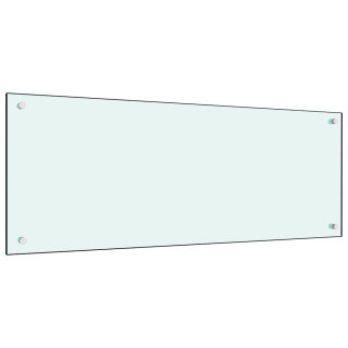 кухонный фартук, белый, 100 x 40 см, закаленное стекло