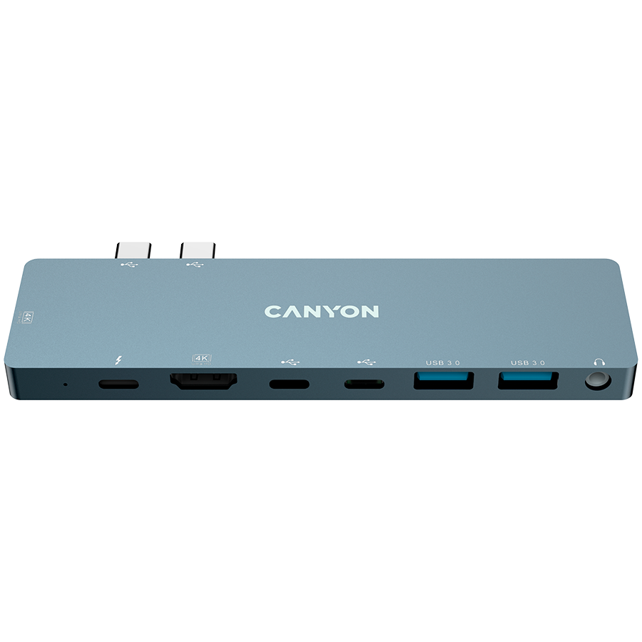 CANYON hub DS-8 8-в-1 Thunderbolt 4k Серый космос