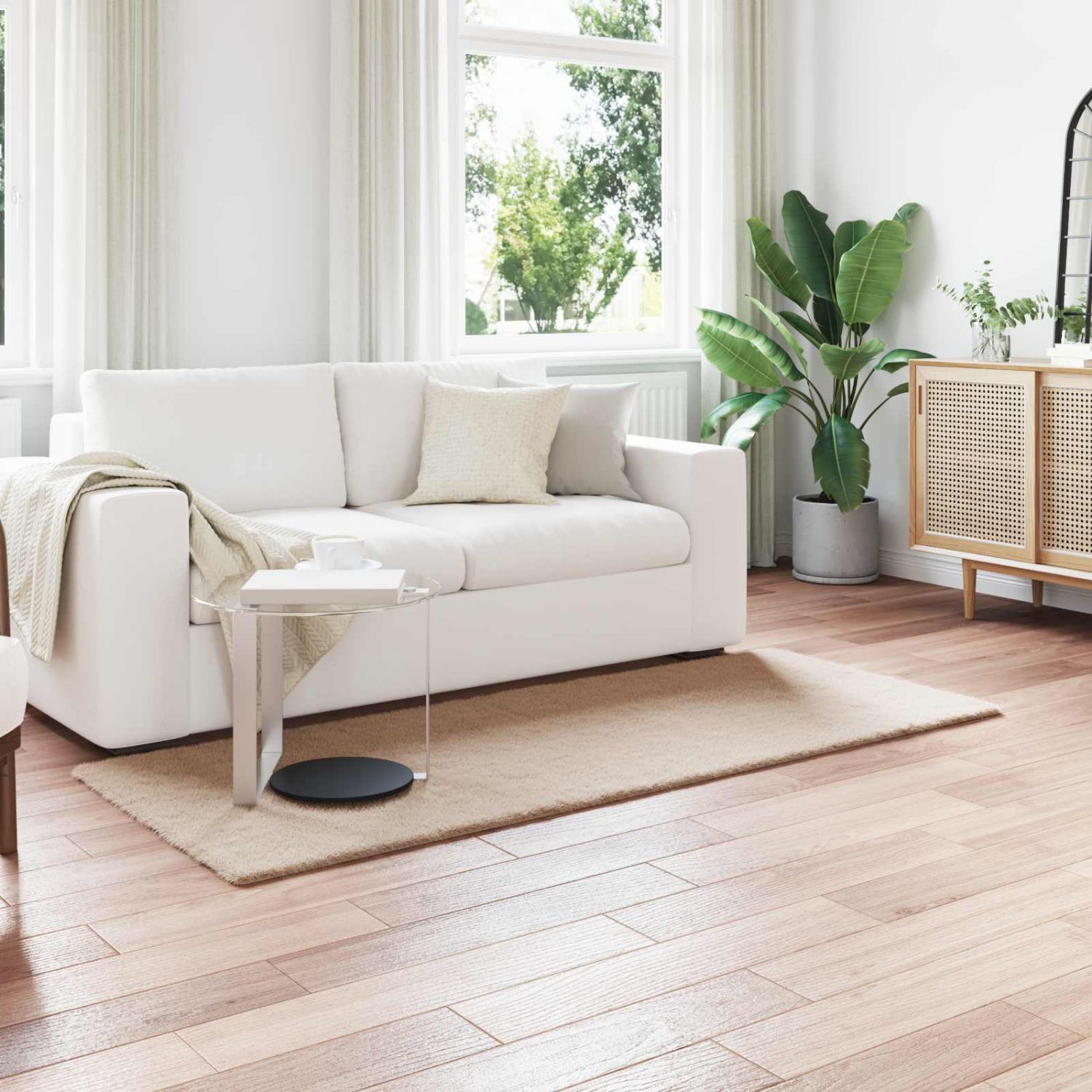 Kunstlik Küüliku Karv Mat Olite Pruunikashall 100 x 200 cm