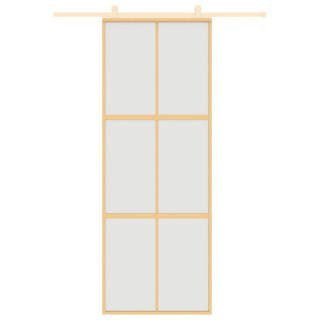 liuguks, kuldne, 76x205 cm, matt ESG-klaas ja alumiinium