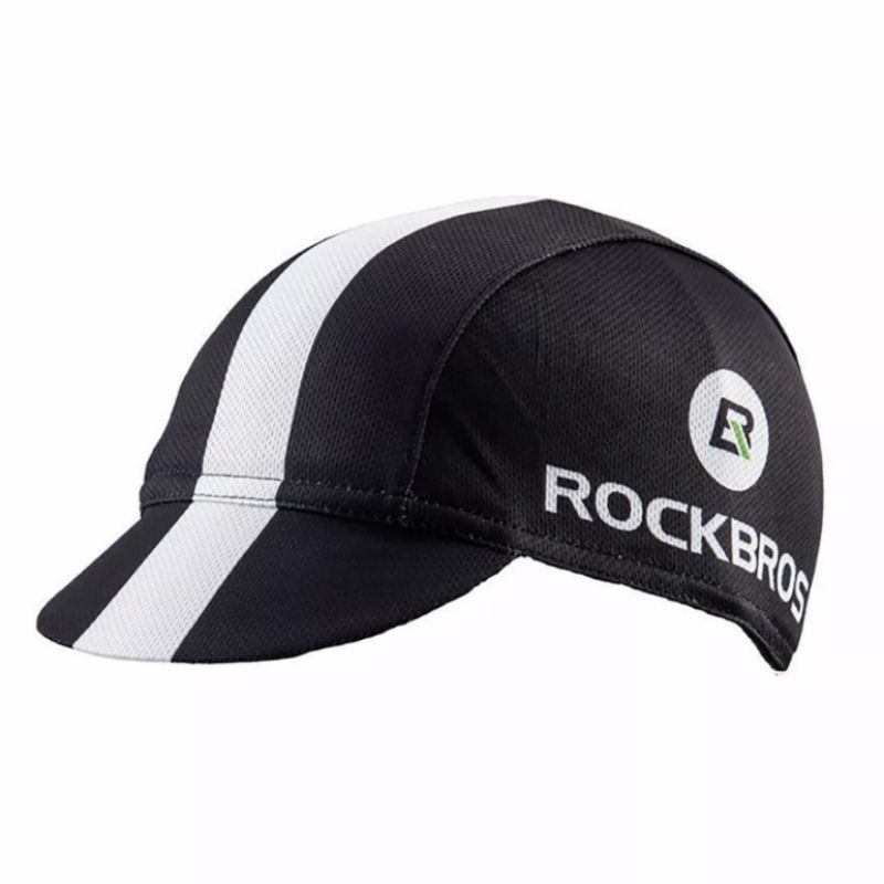 Rockbros cycling cap black and white