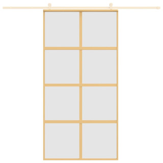 liuguks, kuldne, 102,5x205 cm, matt ESG-klaas ja alumiinium