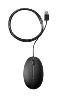 HP 320M USB Wired Optical Mouse - Black