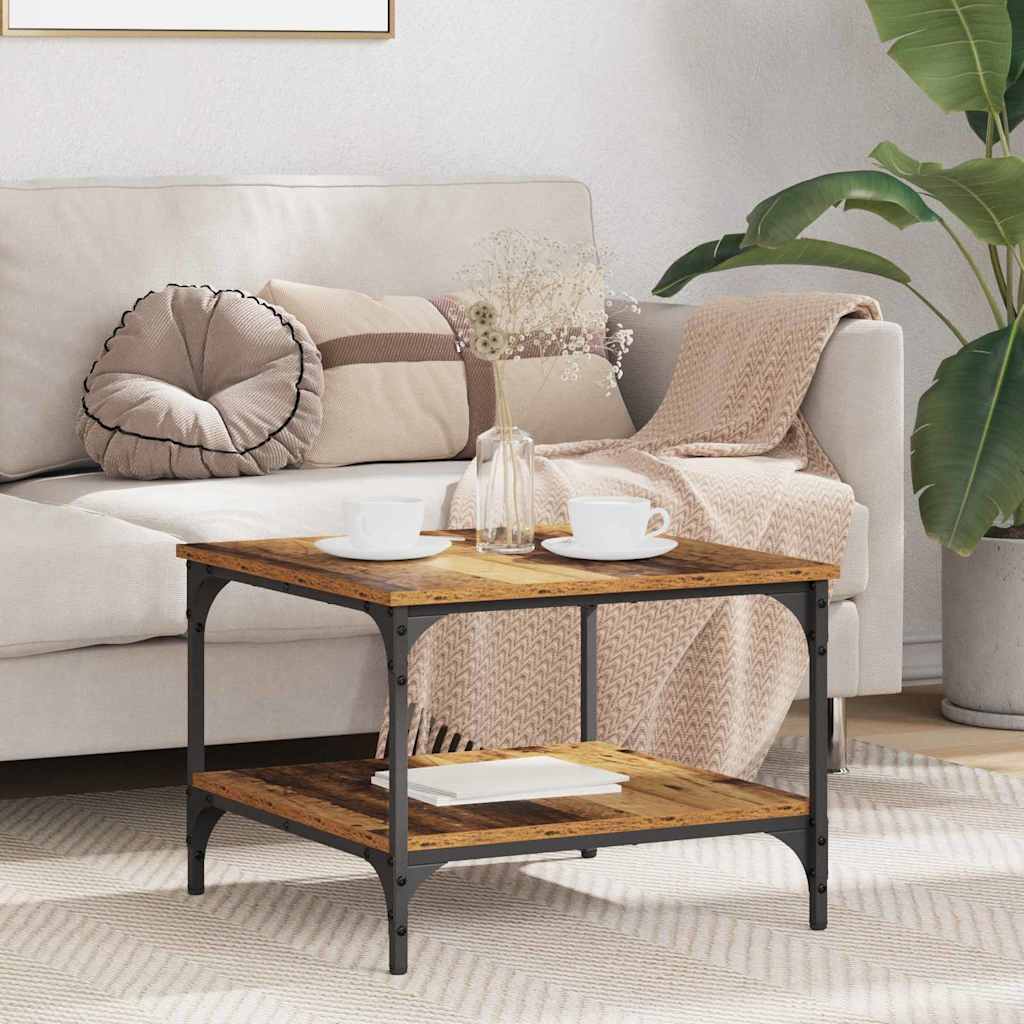 Kohvilaud Vana puit 55 x 55 x 40 cm Tehispuit