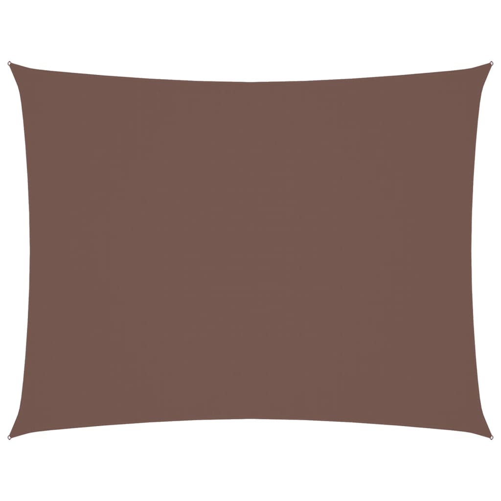 Прямоугольный солнцезащитный тент из ткани Оксфорд, 2 x 3,5 м, коричневый