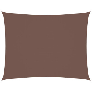 Прямоугольный солнцезащитный тент из ткани Оксфорд, 2 x 3,5 м, коричневый