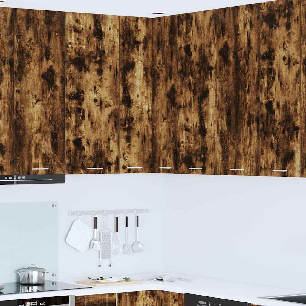 Seinakapp uksega Riga Sonoma tammes ja valges 57 x 57 x 100 cm