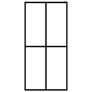 Душевая стенка, матовое закаленное стекло, 118 x 190 см