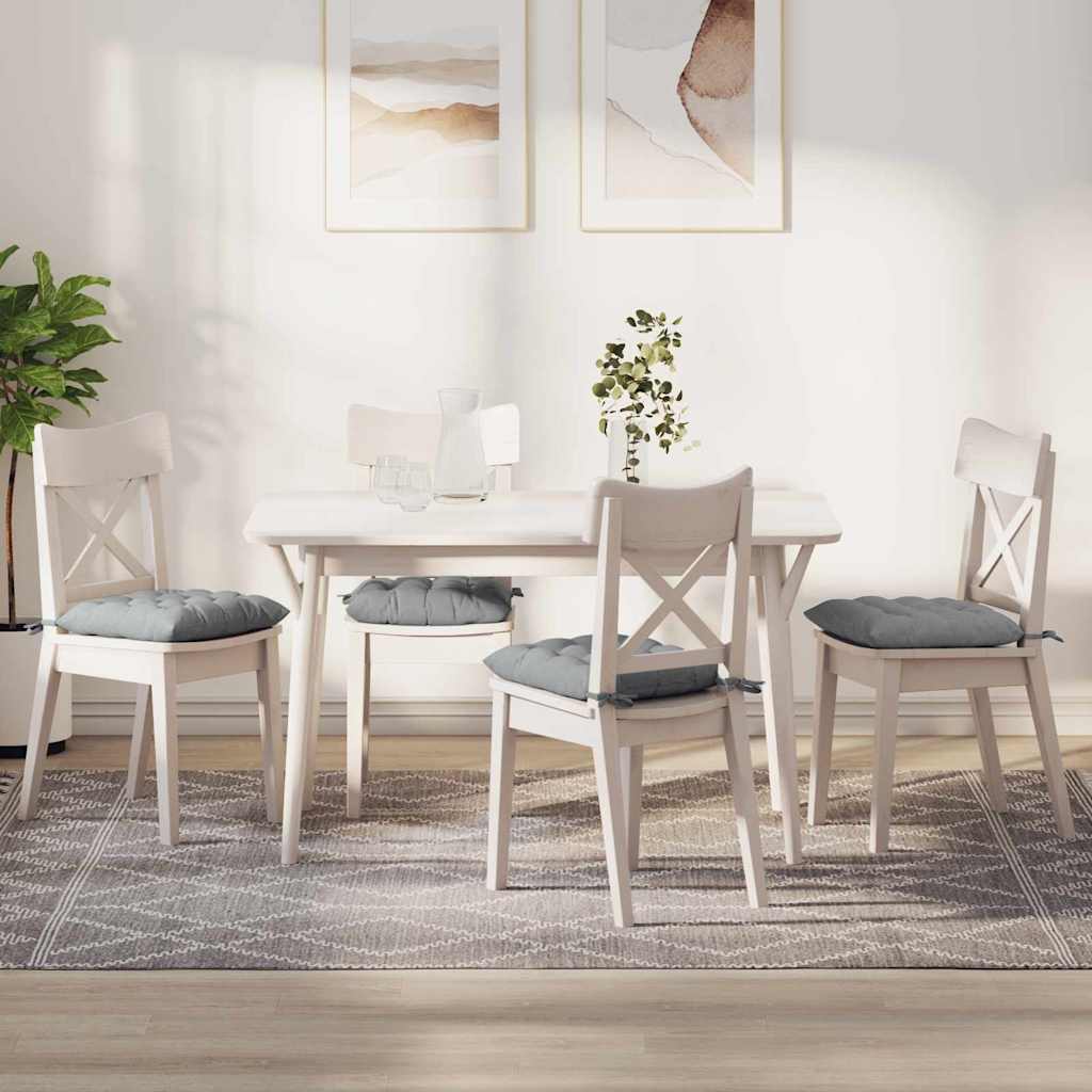 Istumispatjad 2 pcs Helehall 40 x 40 x 6 cm kangas