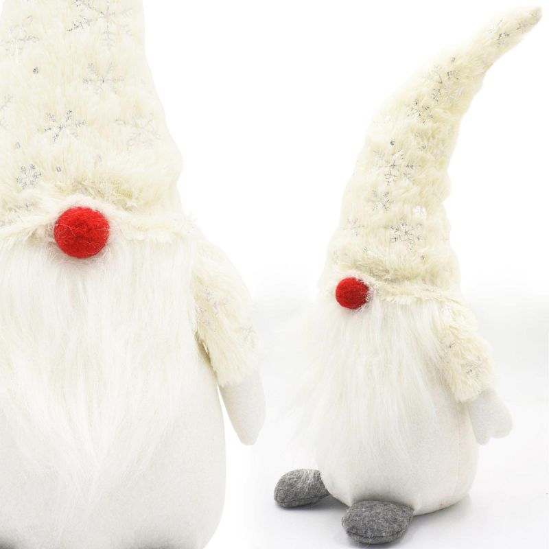 DECORATIVE gnome dwarf white 45cm