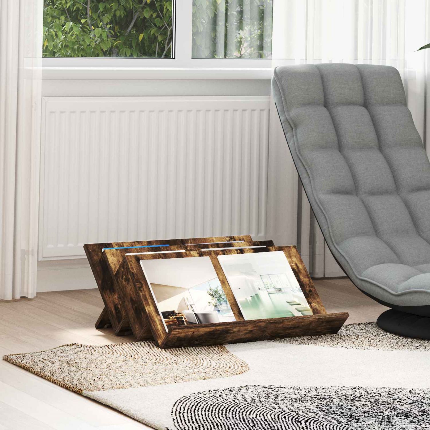 Kõrvalkapp Suitsetatud tamm 65 x 57,5 x 42 cm Tehispuit