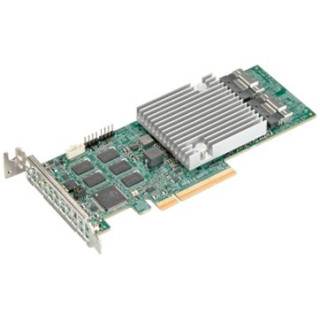 Supermicro RAID controller AOC-S3916L-H16IR-32DD-O w/ 4GB, 8GB Cache & PCIe4.016 int 12Gb/s ports, x8 Gen4, ROC - LP, 32HDDw/exp, RoHS