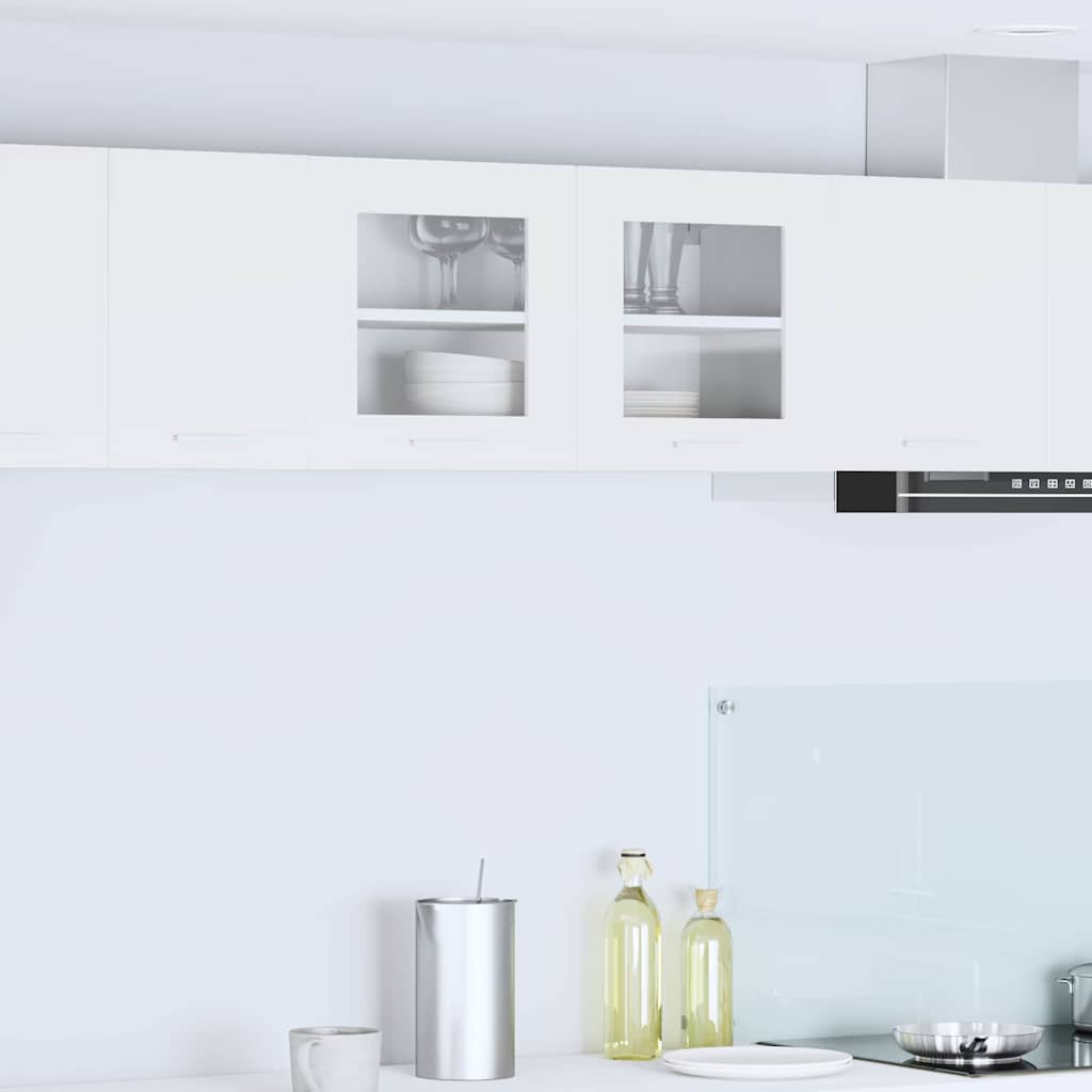 Seinakapp riiuliga uksega Riga Valge 80 x 31 x 40 cm Tehispuit