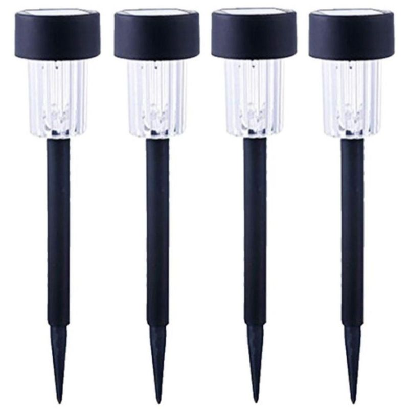 SOLAR PLASTIC LAMP 4.5x31CM LED - SET OF 4 PCS