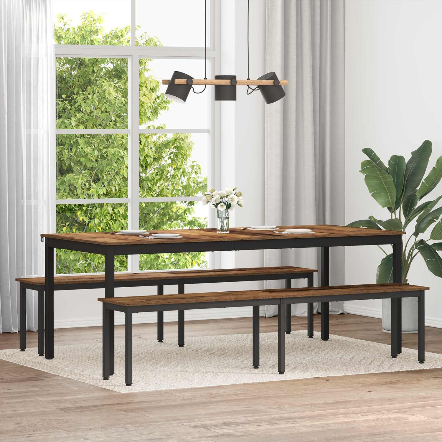 pink Vana puit 200 x 35 x 45 cm Tehispuit