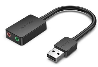 Звуковая карта Vention CDYB0, USB, 2 порта, 0.15м