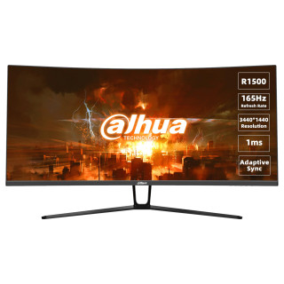 LCD Monitor|DAHUA|DHI-LM34-E330C|34|Gaming/Curved/21 : 9|Panel VA|3440x1440|21:9|165Hz|1 ms|Tilt|Colour Black|LM34-E330C