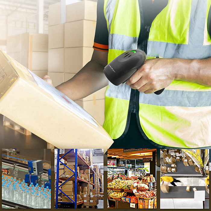 Qoltec barcode reader scanner | 1D | CCD matrix | USB | Black