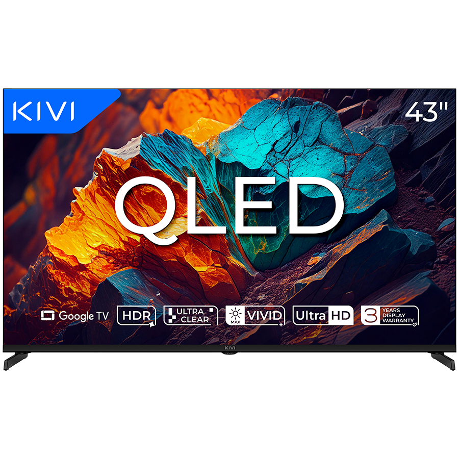 Телевизор KIVI 43U720QB 43 QLED 4K Google TV