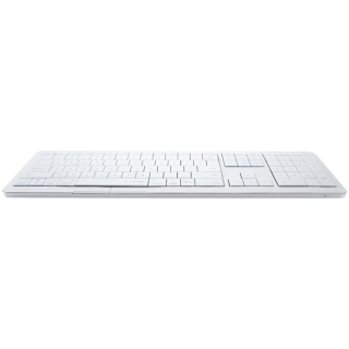 CLEVETURA CLVX 1 Touch-On-Keys AI Wireless Keyboard, ANSI US Mac layout, Scissor Switches, Aluminum Chassis, Interactive RGB, Mac/iPad/AppleTV/PC support