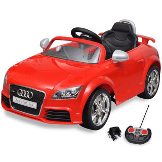 Punane Audi TT RS pealeistutav auto lastele puldiga