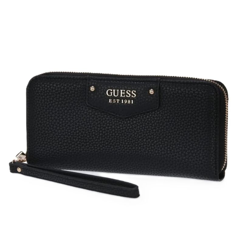 GUESS WOMEN'S WALLET BLACK BRENTON