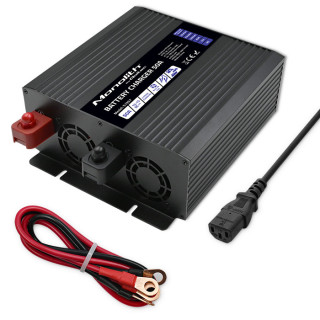 Qoltec Smart Monolith charger for LiFePO4 AGM GEL SLA batteries | 50A | 12V