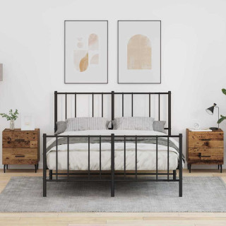 Öölambi kapp 2 pcs Vana puit 40 x 35 x 47.5 cm Tehispuit