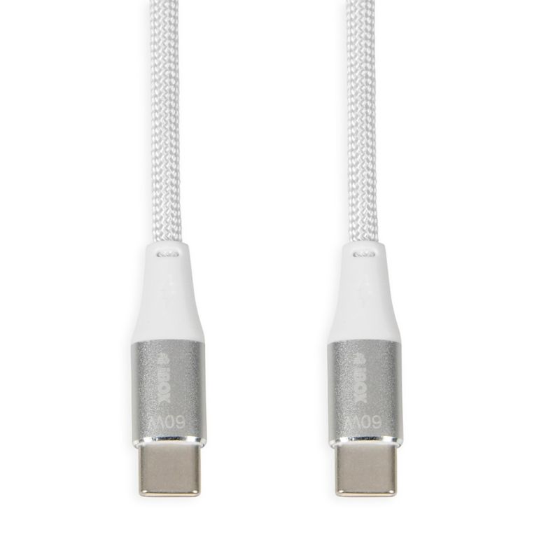 I-BOX USB TYPE-C CABLE 60W 2M PD/QC WHITE