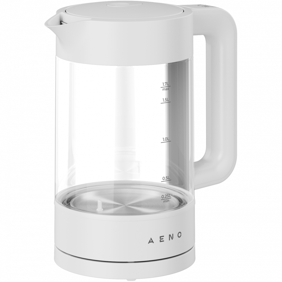 Electric Kettle, white, 220-240V, 1850-2200W, 1.7L, Keep warm 30 min, 40,60,80,90,100, console in Handle