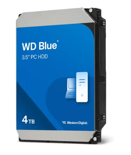 HDD|WESTERN DIGITAL|Blue|4TB|128 MB|5400 rpm|3,5|WD40EZZX