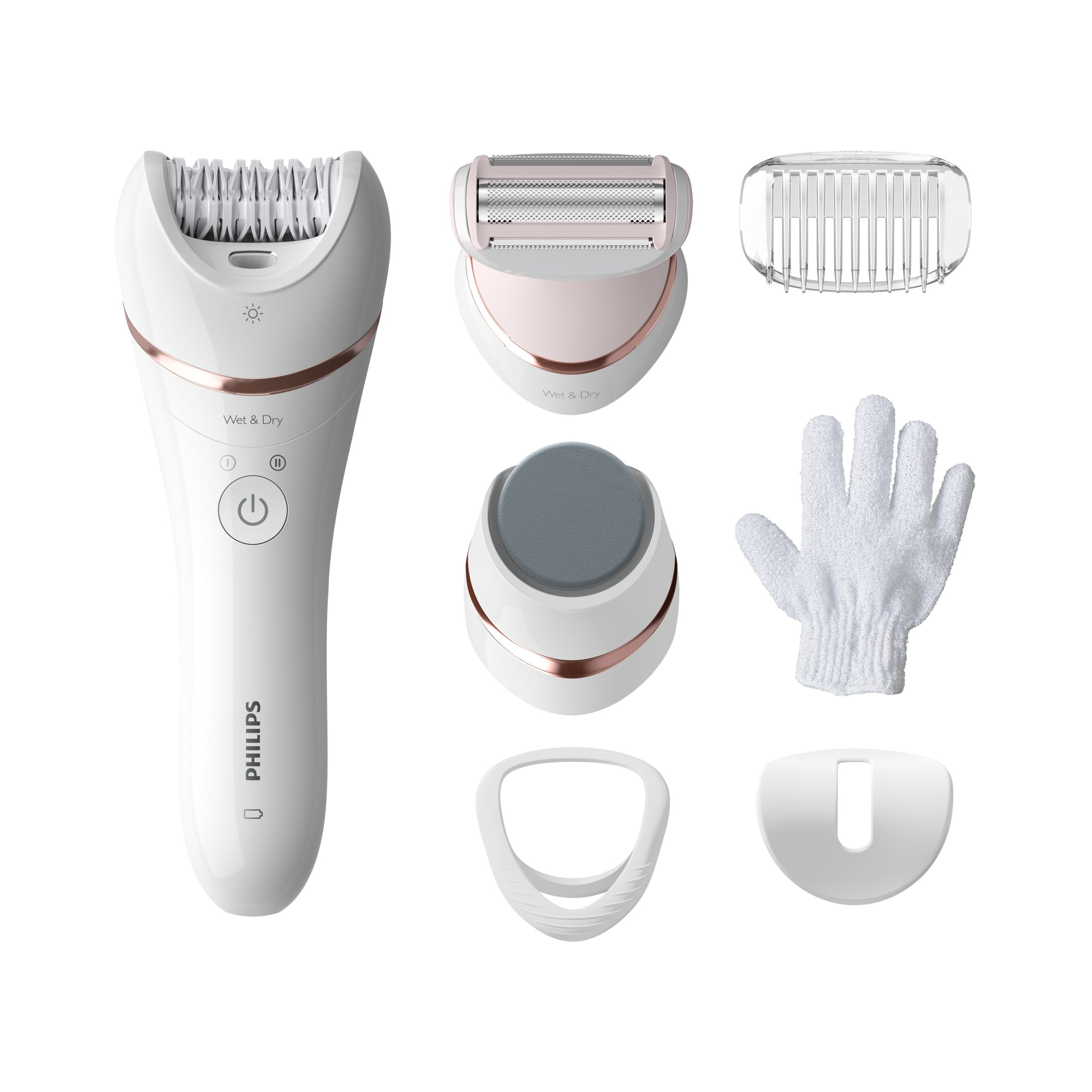 Philips Series 8000 wet and dry epilator BRE730/10