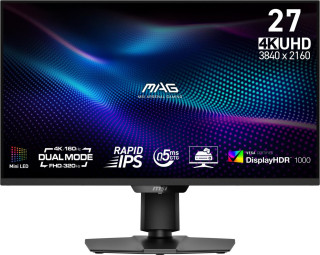 LCD Monitor|MSI|MAG 274UPDF E16M|27|Gaming/Frameless/4K|Matte|Panel IPS|3840x2160|16:9|160Hz|0.5 ms|Colour Black|MAG274UPDFE16M