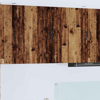 Seinakapp kööki riiuliga Vana puit 60 x 31 x 80 cm Tehispuit