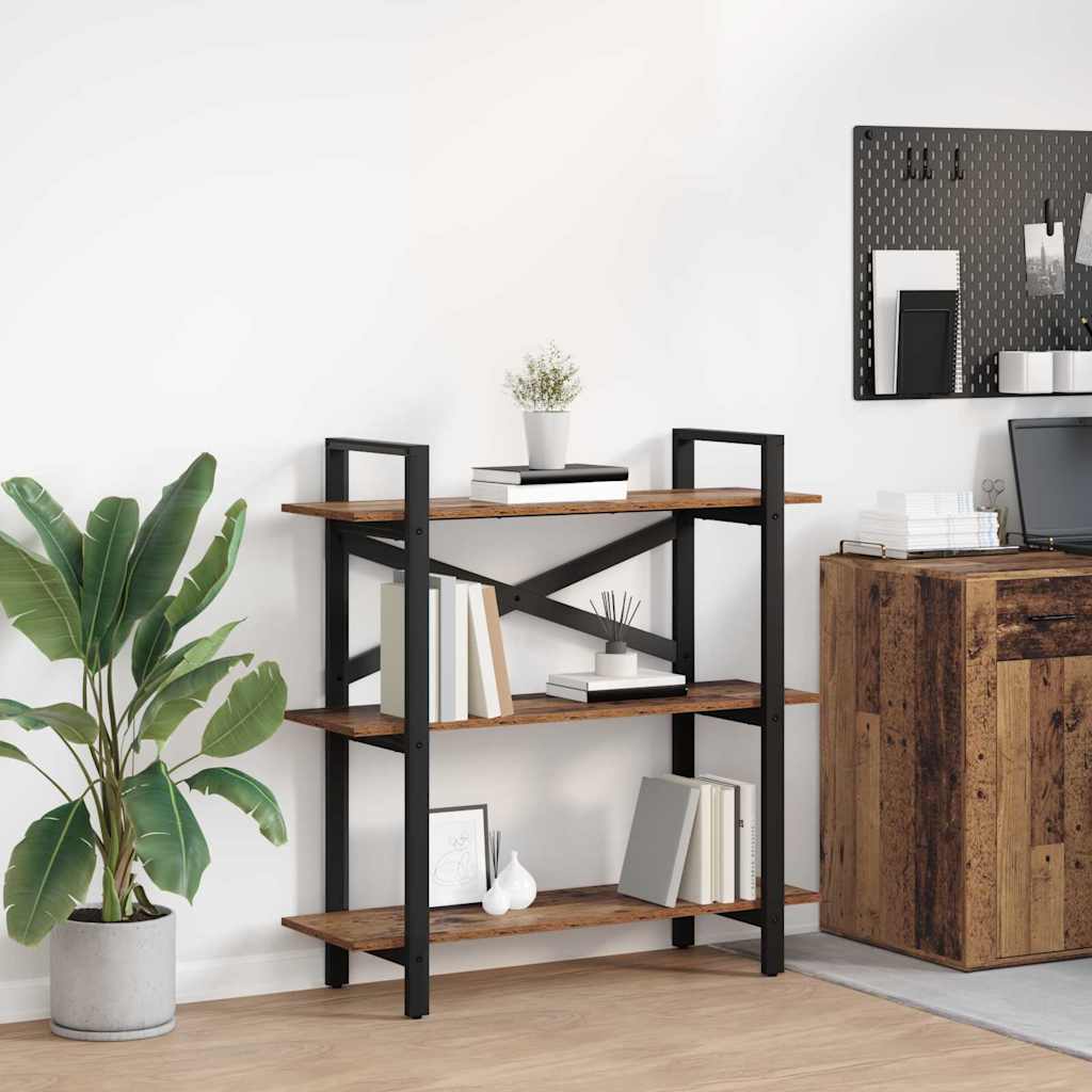 Raamatukapp Vana puit 100 x 33,5 x 102 cm Tehispuit