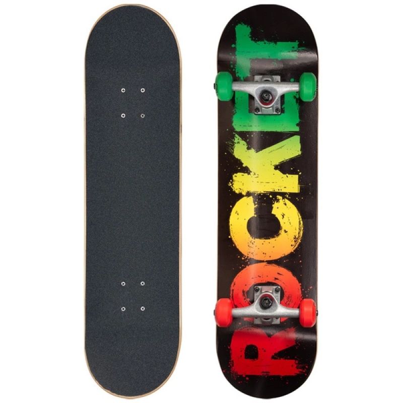 Rocket Rasta Fade Skateboard 8 RKT-COM-1535