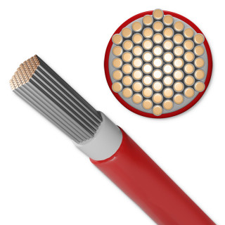 Qoltec Photovoltaic solar cable | 4mm² | 100m | red