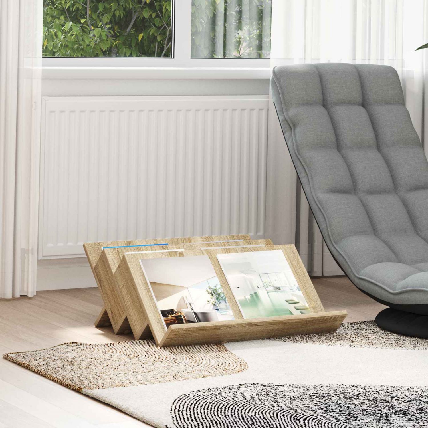 Kõrvalkapp riiuliga Sonoma tamm 65 x 57,5 x 42 cm Tehispuit