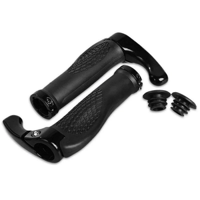 Rockbros handlebar grips with horns black