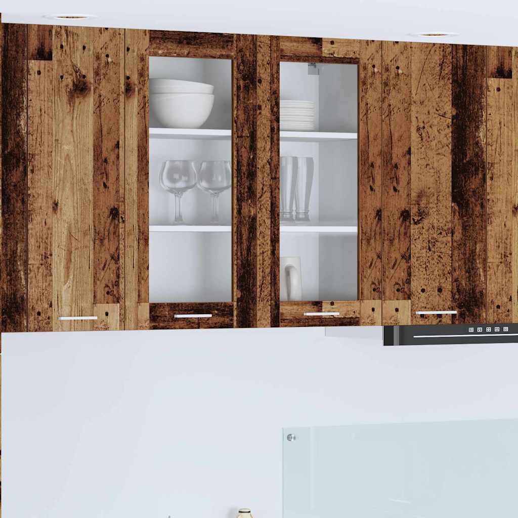 Seinakapp riiuliga Riga Vana puit 80 x 31 x 80 cm Tehispuit